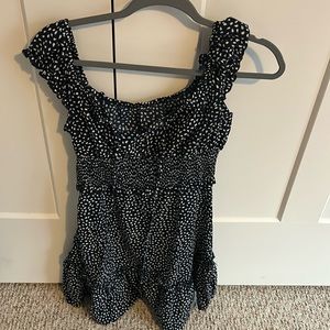 Dark blue summer dress